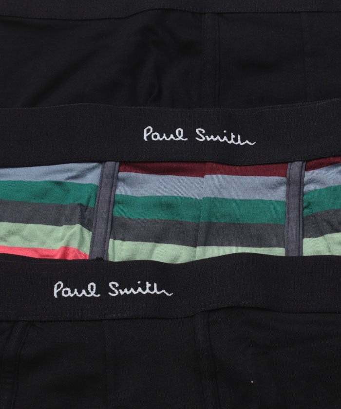 Paul Smith 【PaulSmith / ポールスミス】Boxer Pants Men's Underwear Plain Pattern Striped Gift Logo A3PCKQ 3PK Birthday 【Non-returnable item】