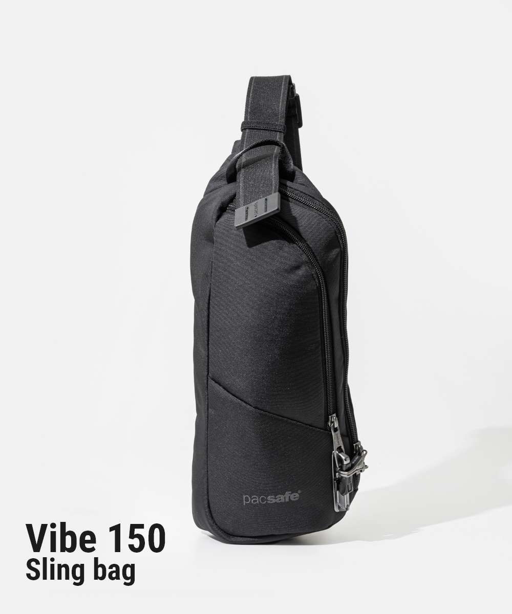 パックセーフ pacsafe 60161130 ボディバッグ Vibe 150 sling pack メンズ バック 盗難防止 クロスボディ （ブラック） ブラック