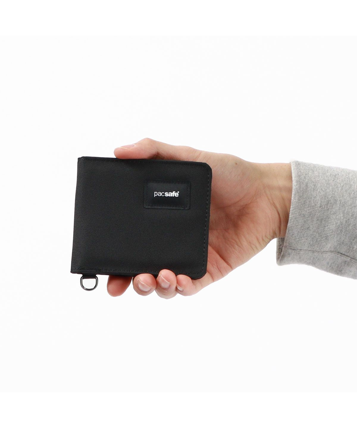 パックセーフ pacsafe パックセーフ 三つ折り財布 pacsafe RFIDバイフォールドウォレット 財布 三つ折り財布 ミニ財布 小銭入れなし スキミング防止 軽量 （ブラック） ブラック