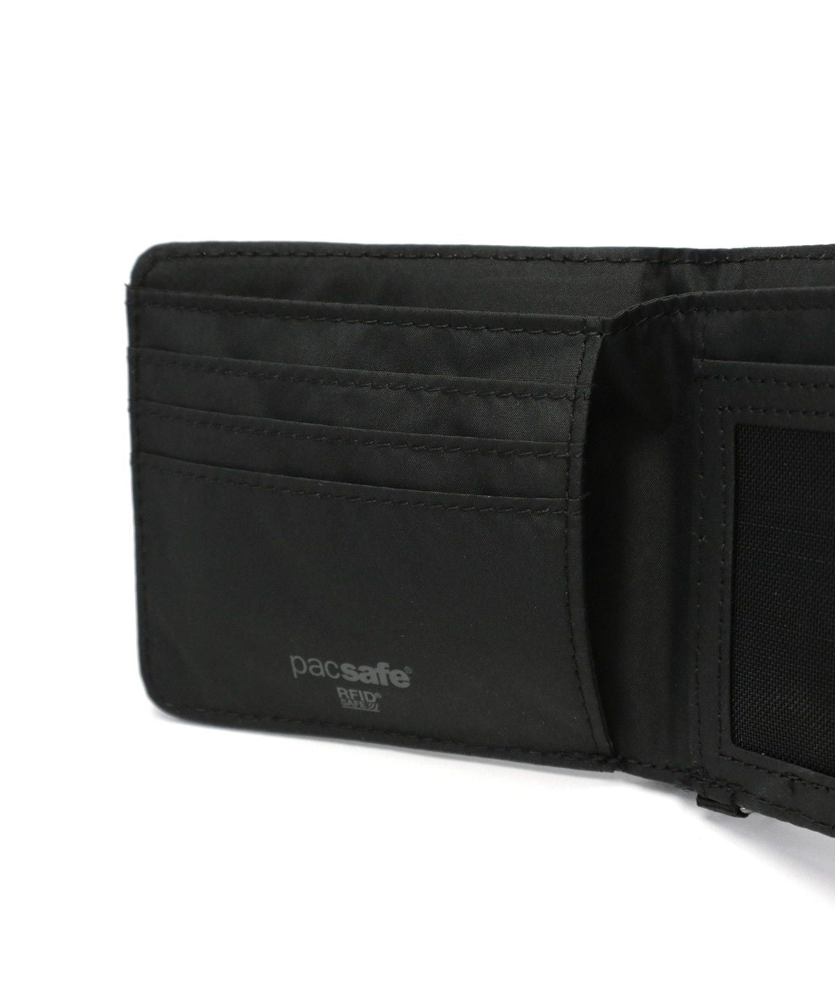 パックセーフ pacsafe パックセーフ 三つ折り財布 pacsafe RFIDバイフォールドウォレット 財布 三つ折り財布 ミニ財布 小銭入れなし スキミング防止 軽量 （ブラック） ブラック