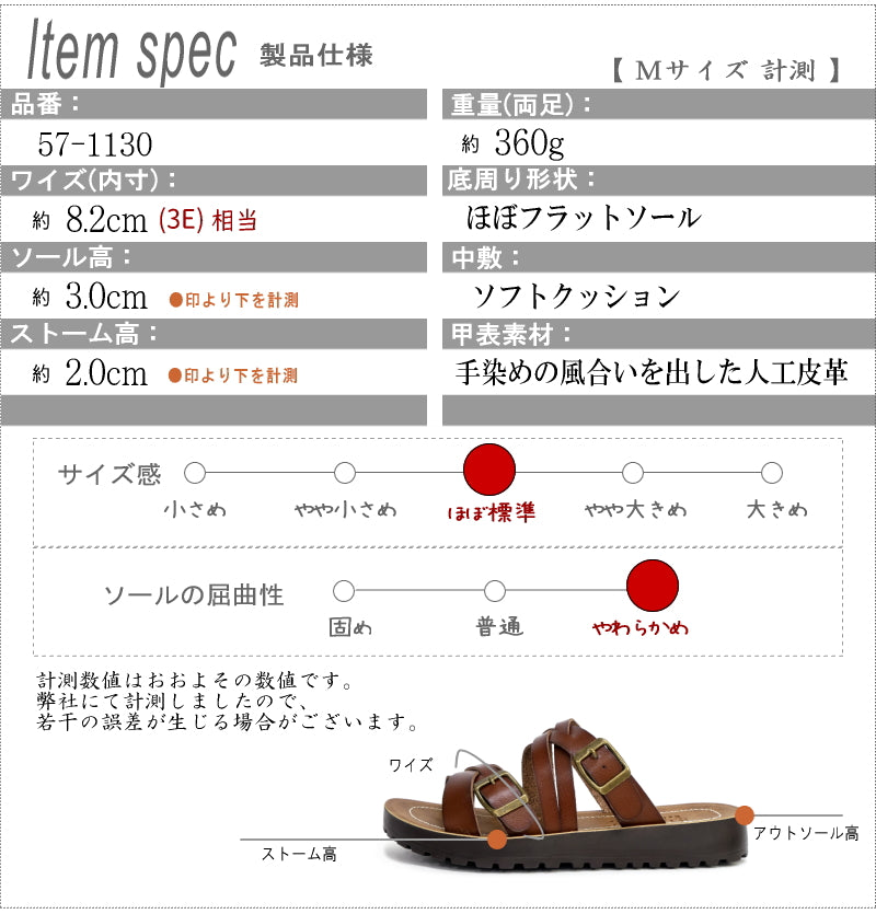 パータム PARTAM ミュールサンダル 手染め 人工皮革 クロスベルト フラット 軽い 3e （ブラック） ブラック