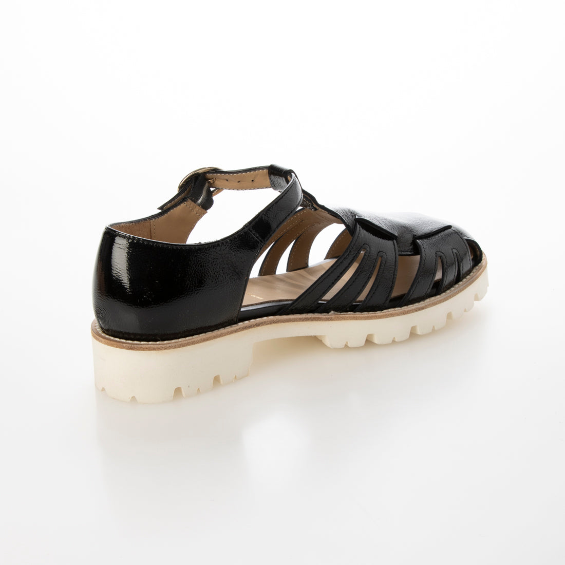 パスクッチ PASCUCCI ホワイトソールグルカサンダル （BLK） BLK