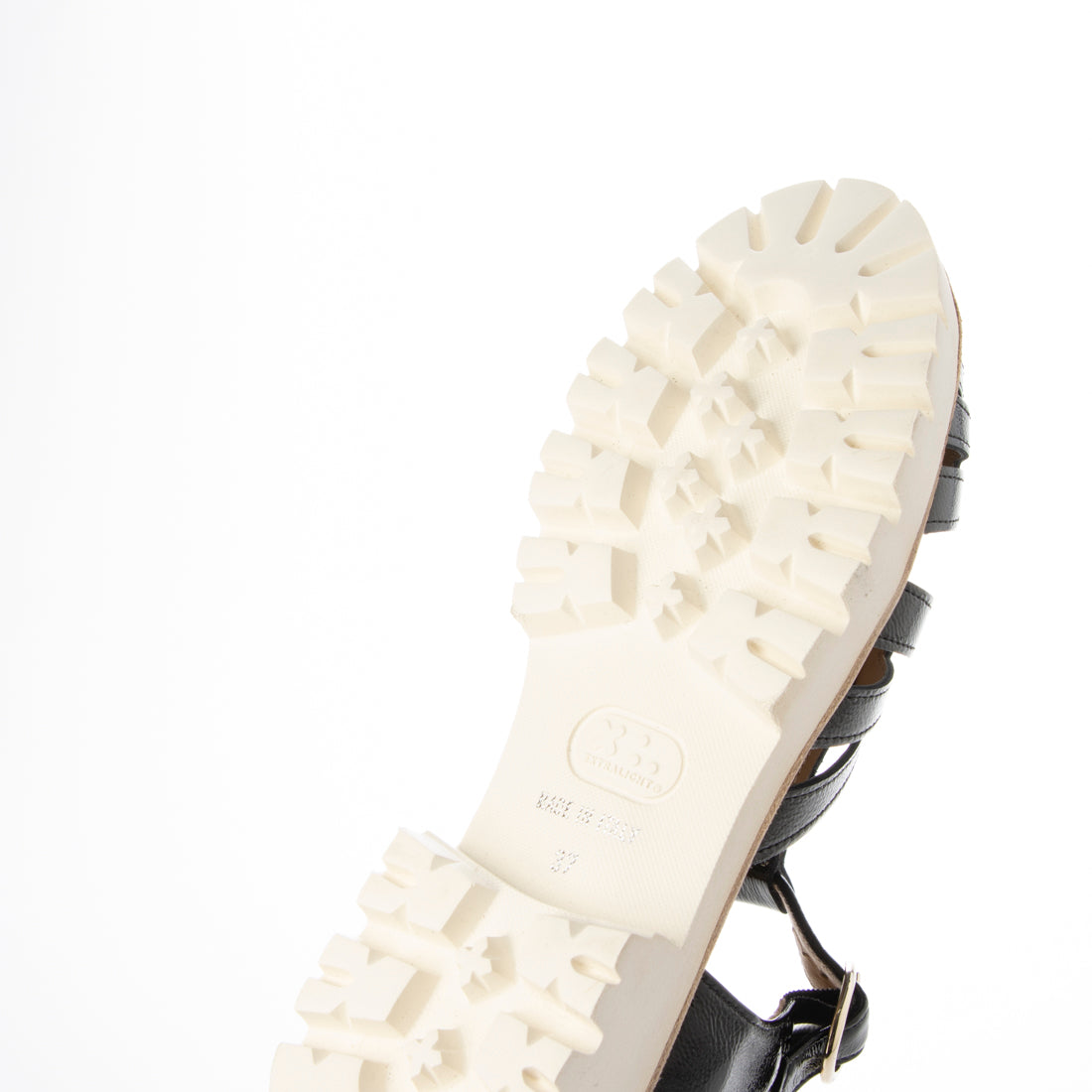 パスクッチ PASCUCCI ホワイトソールグルカサンダル （BLK） BLK