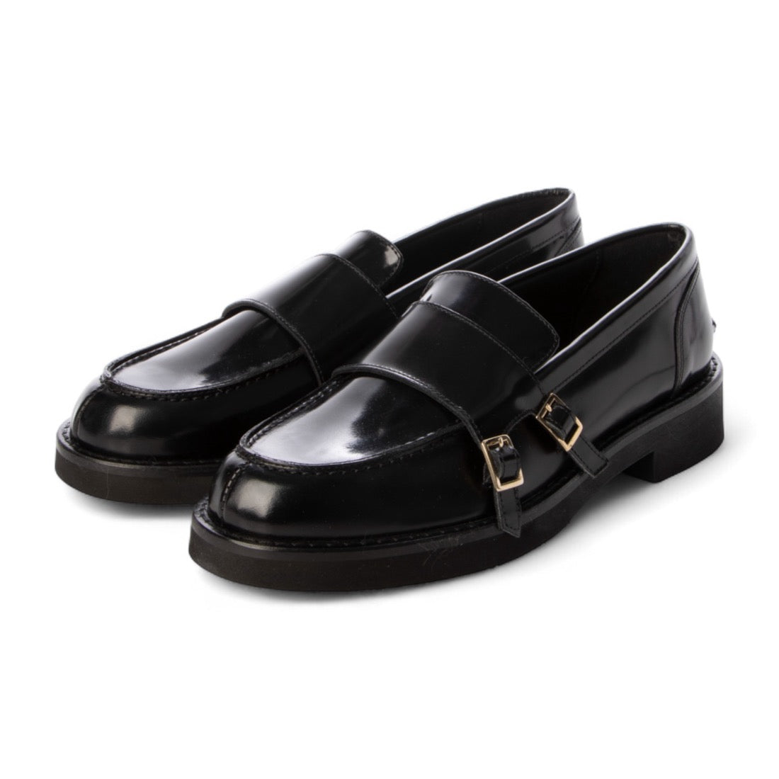パスクッチ PASCUCCI ダブルバックルローファー （NERO） NERO