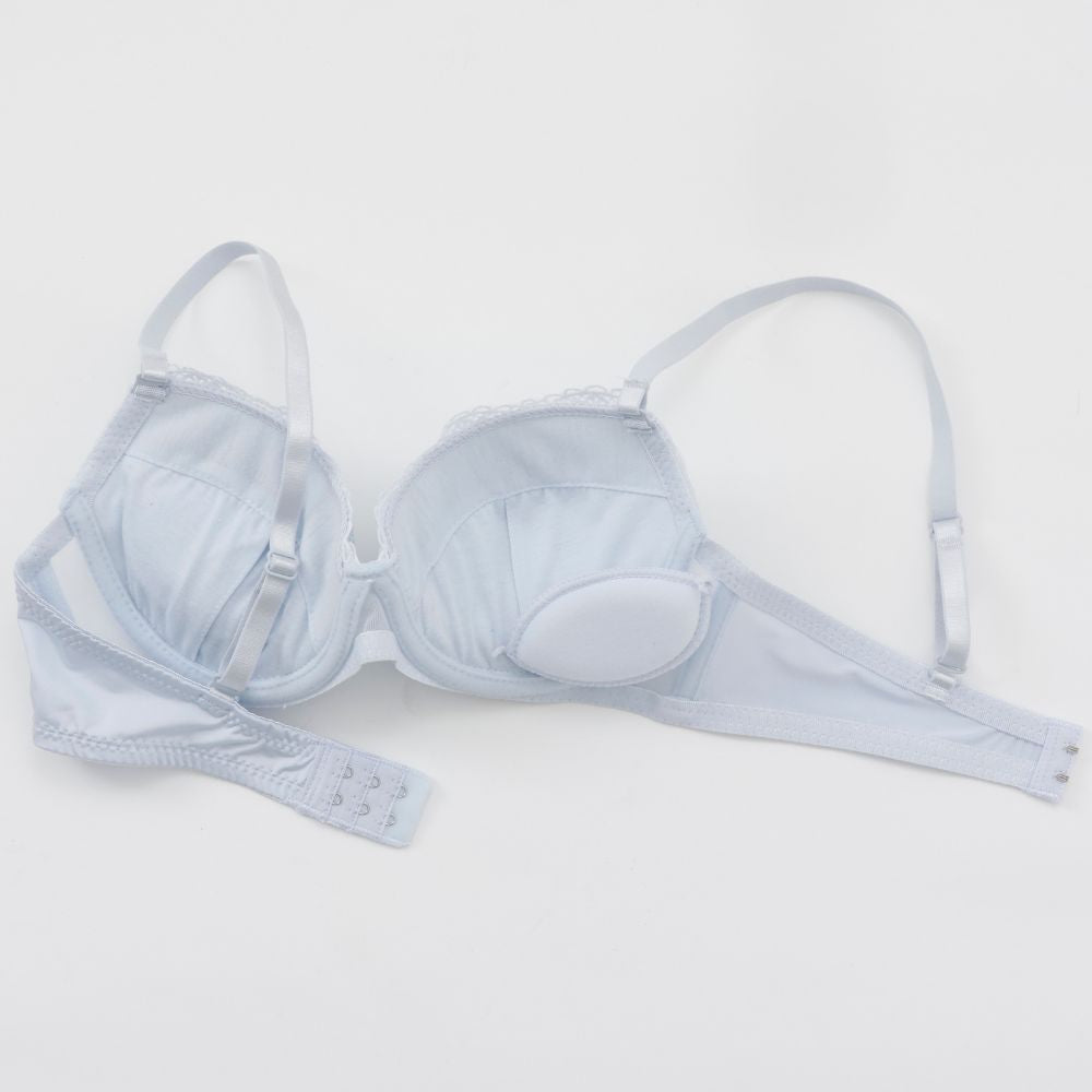 パリーゼ Palissee フラワーチュール ブラ＆ショーツ【返品不可商品】 （サックス） サックス