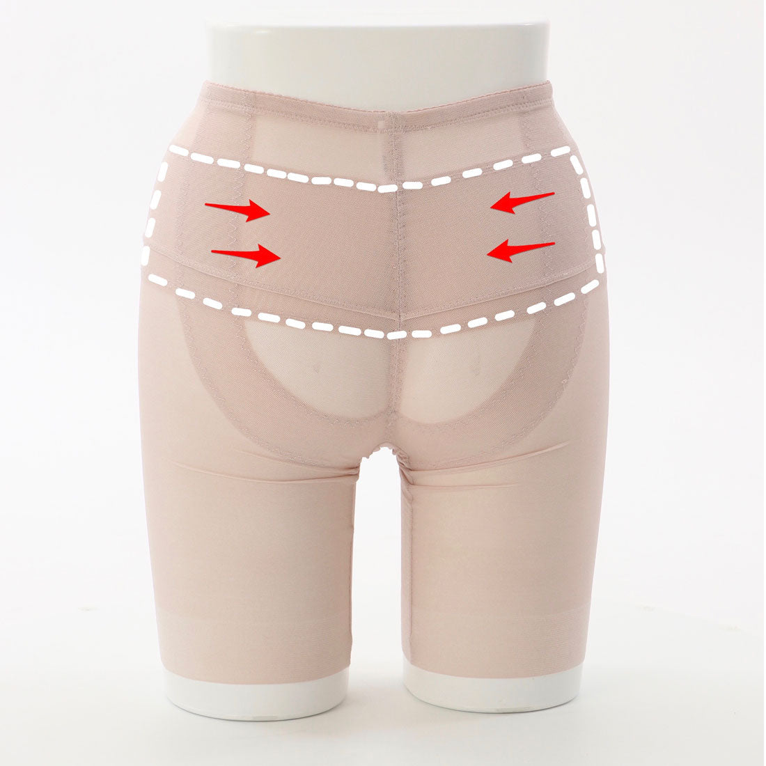 パリーゼ Palissee 【ロングガードル】夏涼しい！快適メッシュガードル【返品不可商品】 （ベージュ） ベージュ