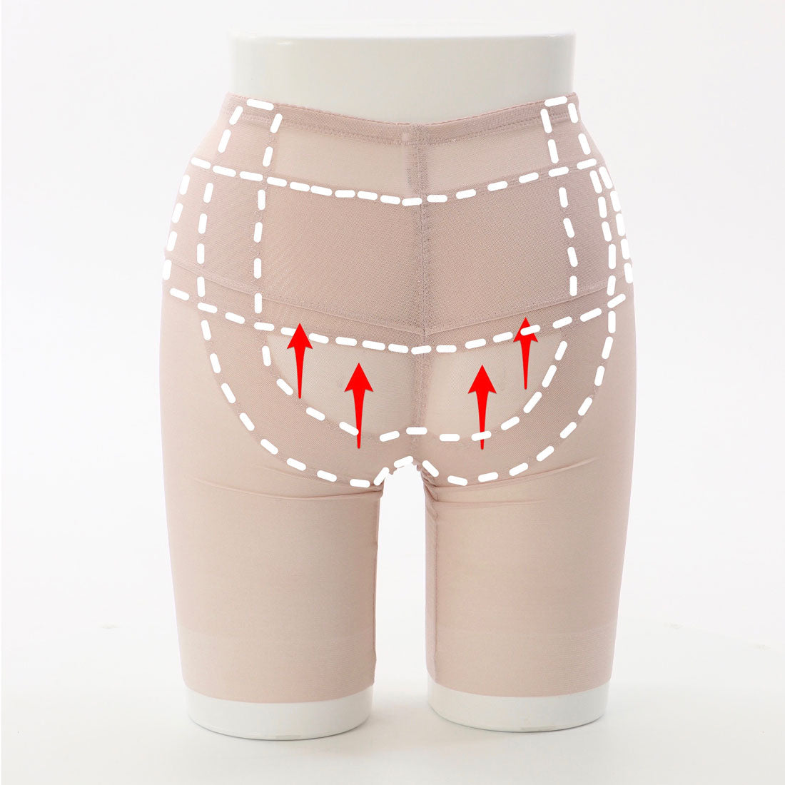 パリーゼ Palissee 【ロングガードル】夏涼しい！快適メッシュガードル【返品不可商品】 （ベージュ） ベージュ