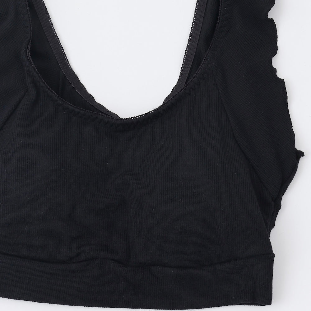 "Palissee" Cute and non-restrictive. Relaxed inner non-wire bra & shorts set [Non-returnable item]