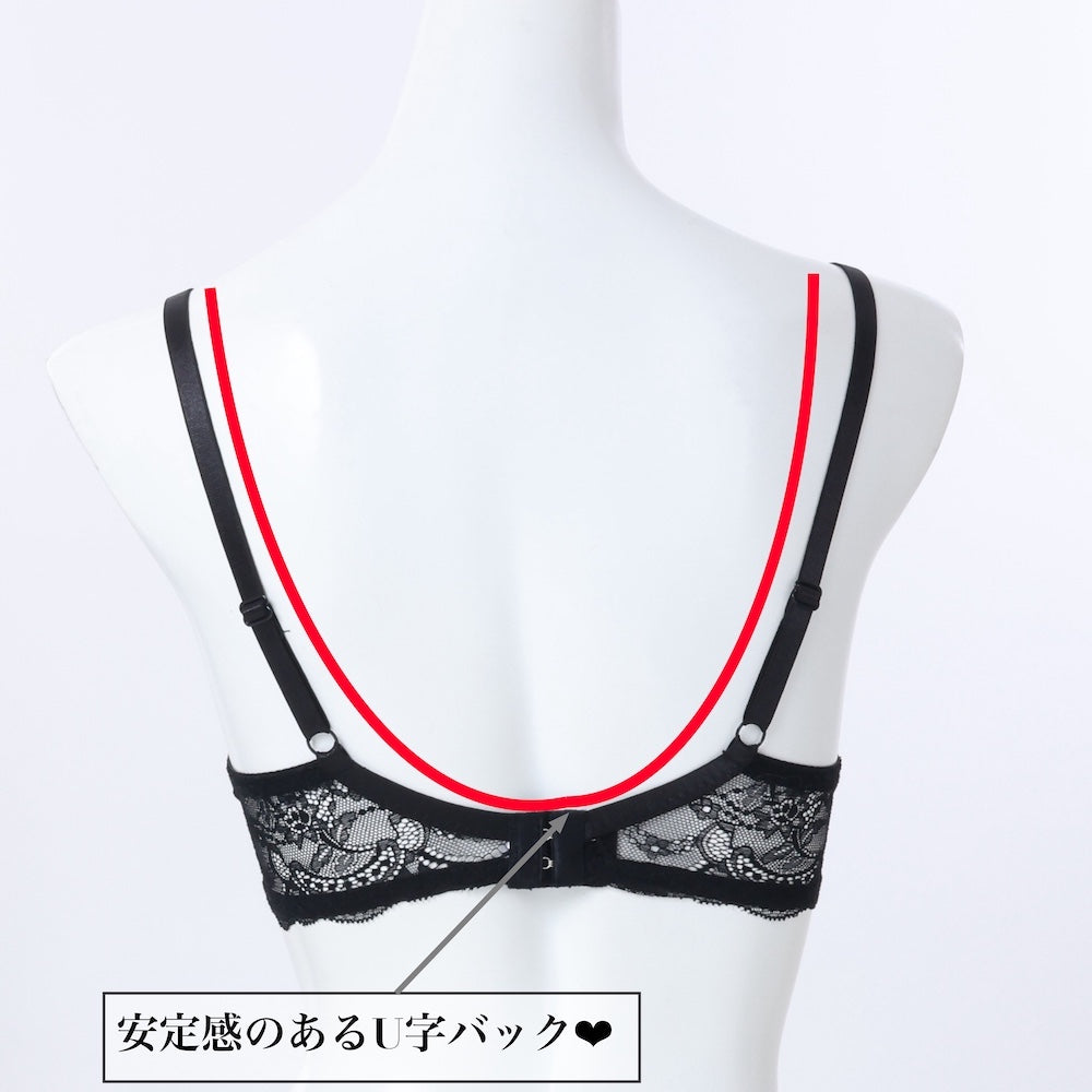 パリーゼ Palissee 【脇高】【EFカップ】ローズレーシィ3/4モールドカップブラ＆バックレースショーツ【返品不可商品】 （ターコイズブルー） ターコイズブルー