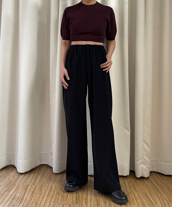 パル PAL 【Pasterip】Cozy set up pants （black） black