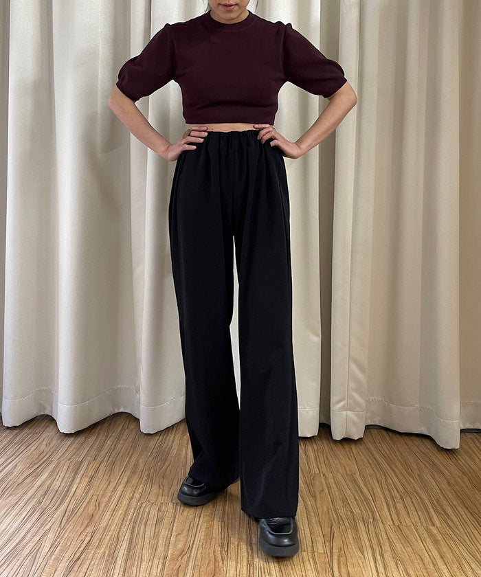パル PAL 【Pasterip】Cozy set up pants （black） black