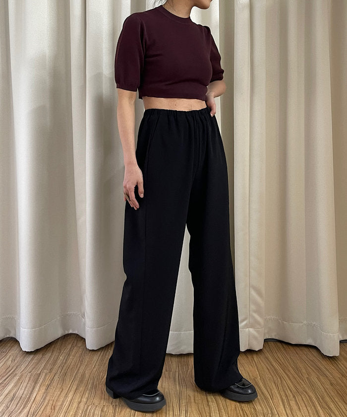 パル PAL 【Pasterip】Cozy set up pants （black） black