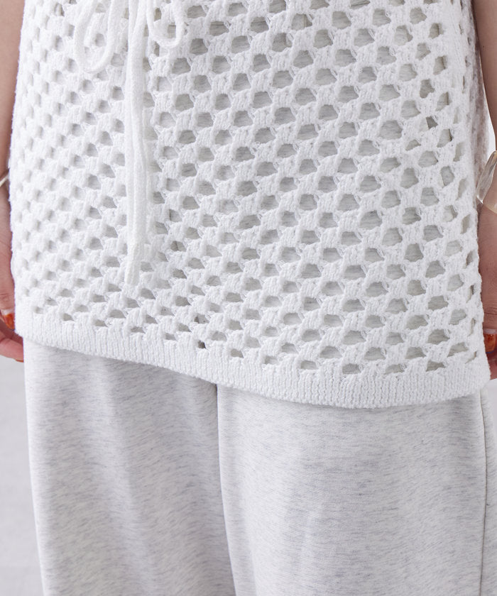パル PAL 【mystic】スクエアクロシェミニスカート （offwhite） offwhite