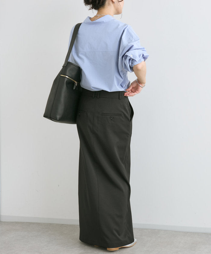 パル PAL 【RIVE DROITE】ラップスラックススカート （gray） gray