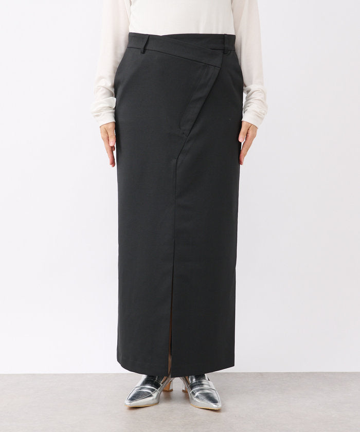 パル PAL 【RIVE DROITE】ラップスラックススカート （gray） gray