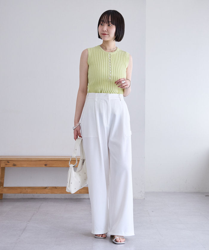 パル PAL 【mystic】ペインタースラックス （offwhite） offwhite