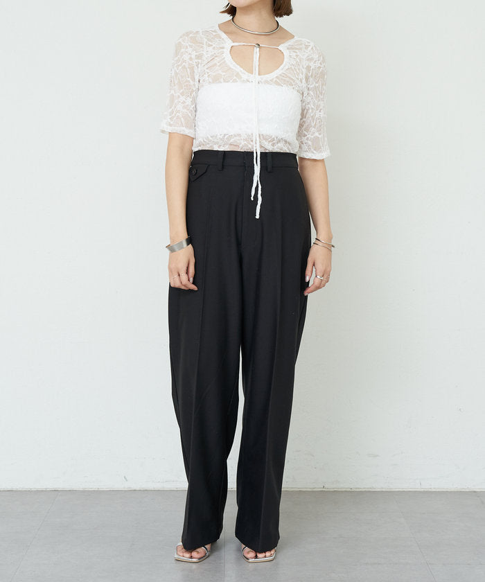 パル PAL 【SHENERY】2WAYレーストップス （offwhite） offwhite