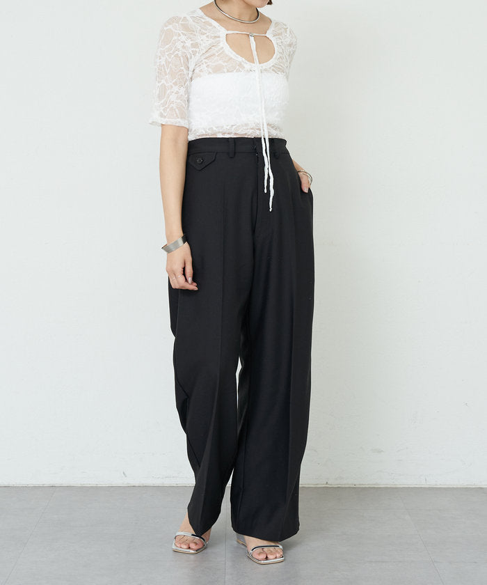 パル PAL 【SHENERY】2WAYレーストップス （offwhite） offwhite