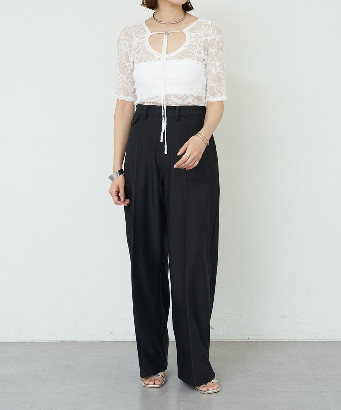 パル PAL 【SHENERY】2WAYレーストップス （offwhite） offwhite