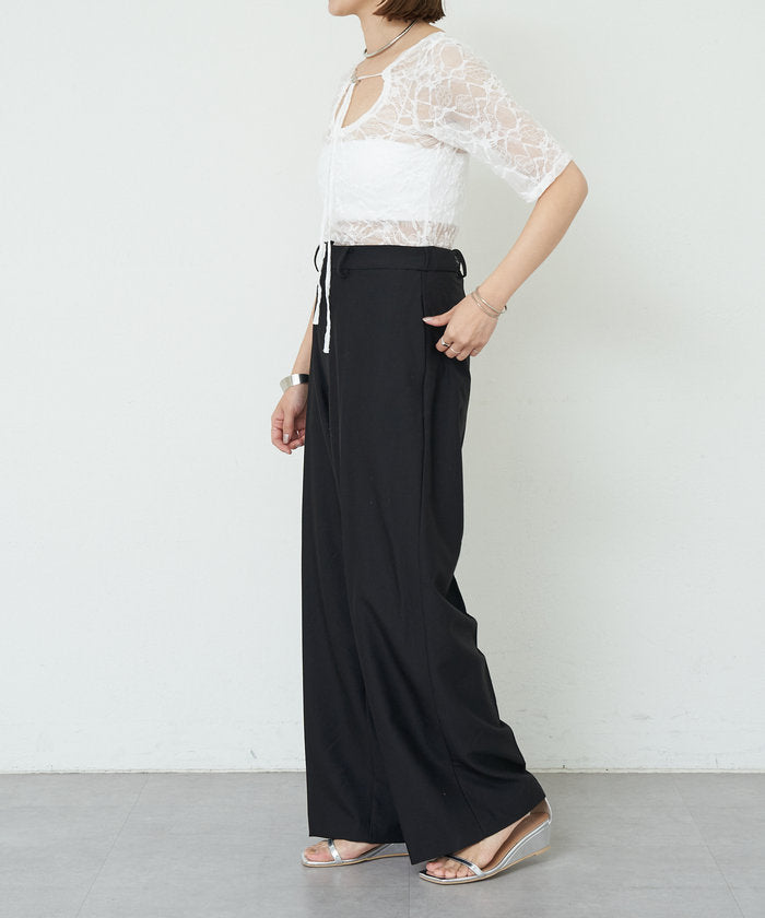 パル PAL 【SHENERY】2WAYレーストップス （offwhite） offwhite