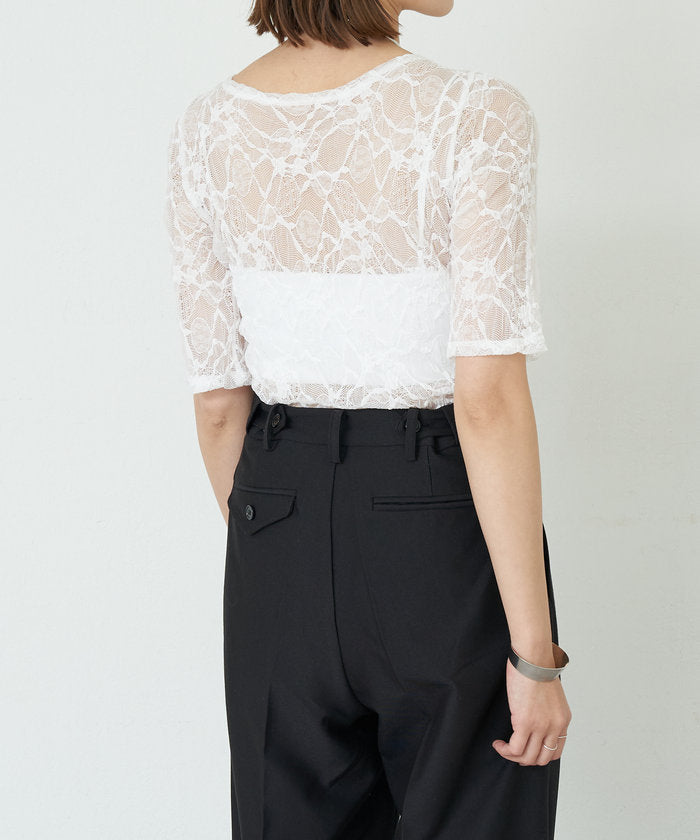 パル PAL 【SHENERY】2WAYレーストップス （offwhite） offwhite