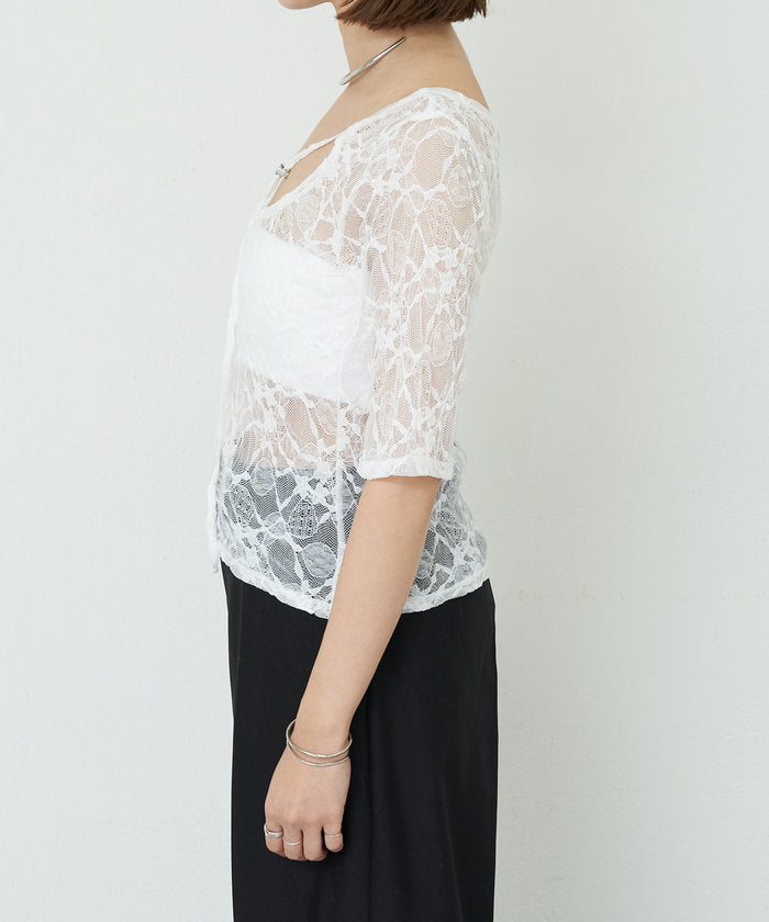 パル PAL 【SHENERY】2WAYレーストップス （offwhite） offwhite