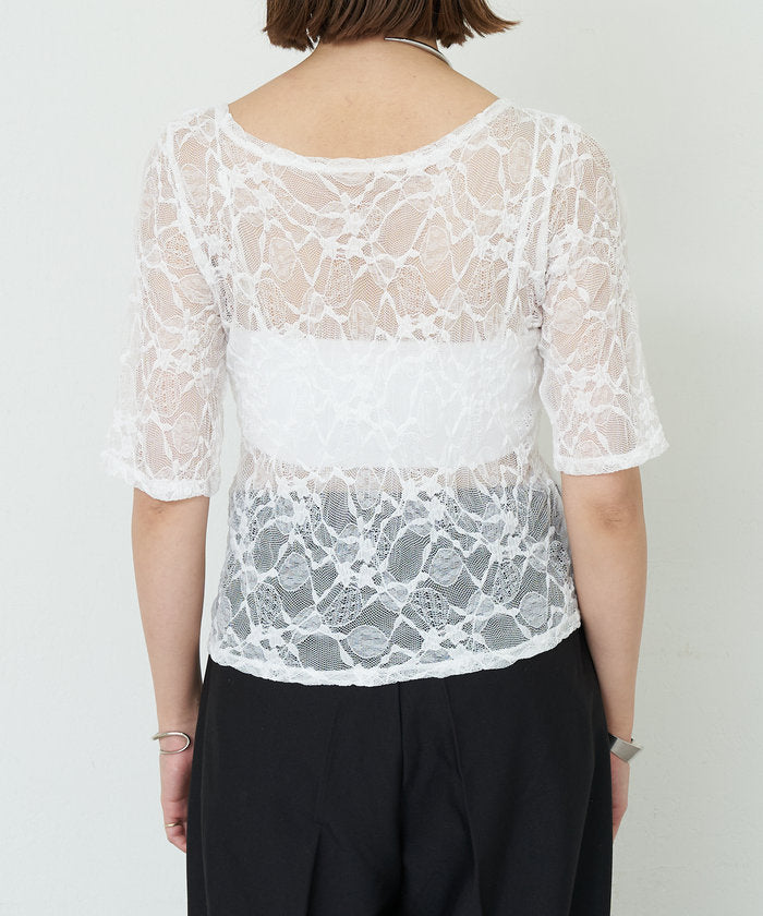 パル PAL 【SHENERY】2WAYレーストップス （offwhite） offwhite