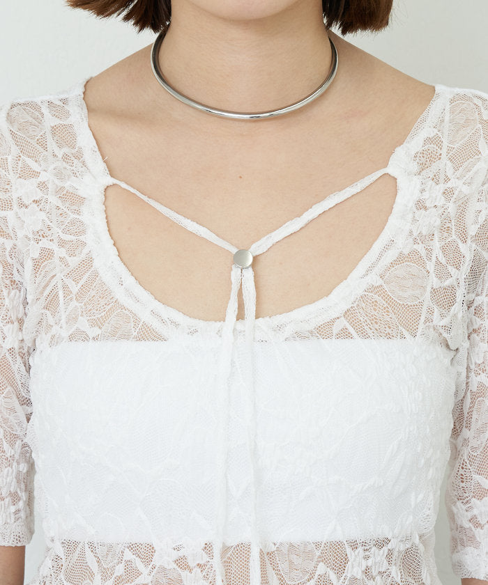 パル PAL 【SHENERY】2WAYレーストップス （offwhite） offwhite
