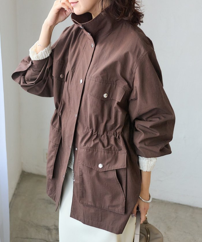 パル PAL 【RIVE DROITE】スタンドワークジャケット （brown） brown