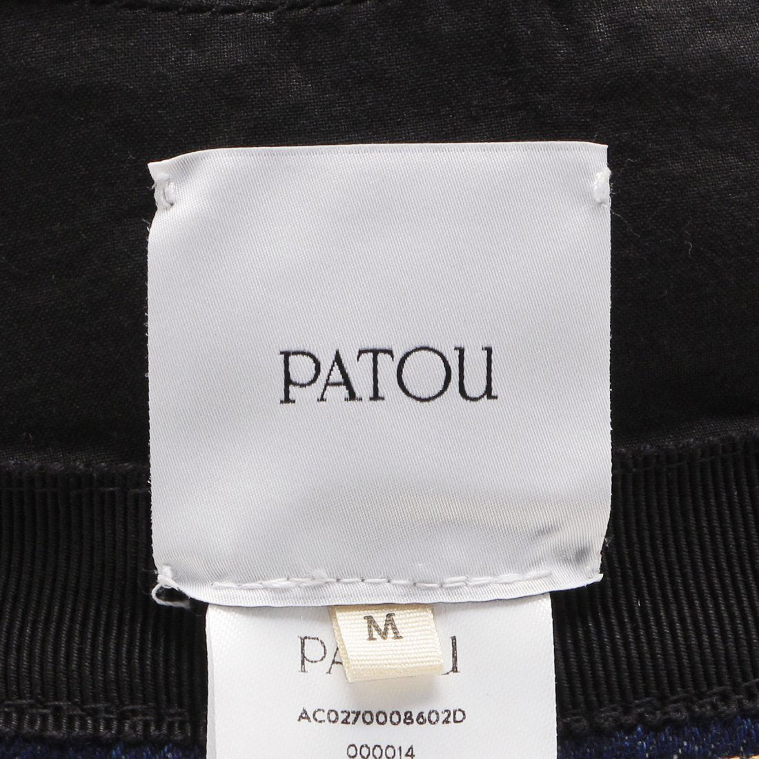 パトゥ PATOU 帽子 バケハ デニム ブルー イエロー レディース PATOU AC0270008 602D （BLUE YELLOW） BLUE YELLOW