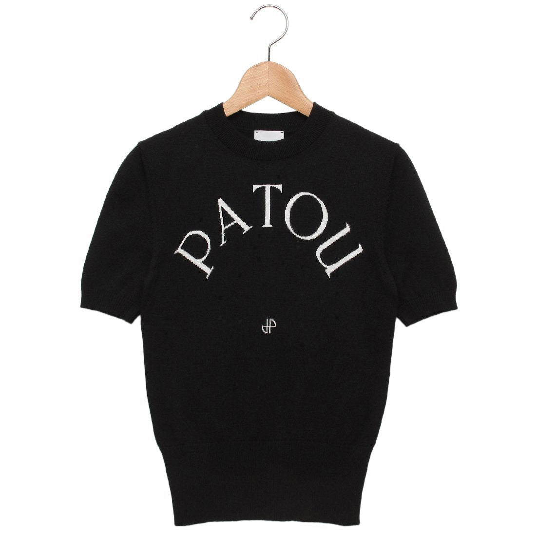 パトゥ PATOU ニット セーター Tシャツ カットソー サマーニット ジャカードニット ブラック レディース PATOU KN0688045 999B （BLACK） BLACK