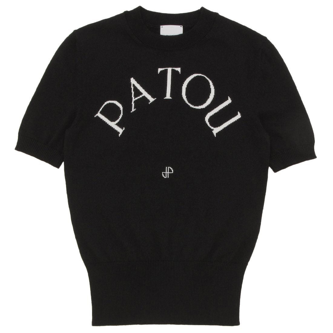 パトゥ PATOU ニット セーター Tシャツ カットソー サマーニット ジャカードニット ブラック レディース PATOU KN0688045 999B （BLACK） BLACK