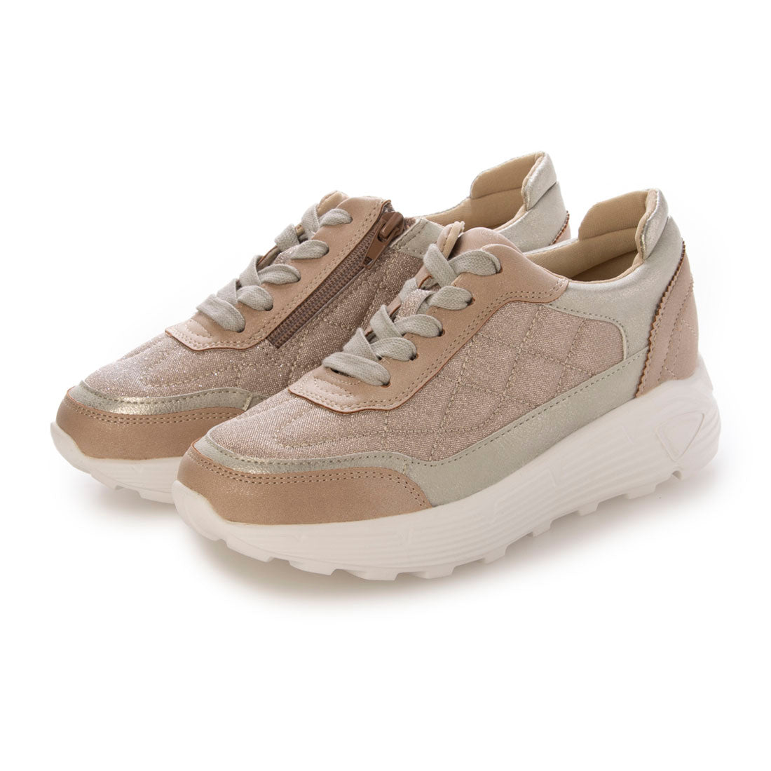 パータム リュクス PARTAM LUXE キラキラキルティングレースアップ,PI