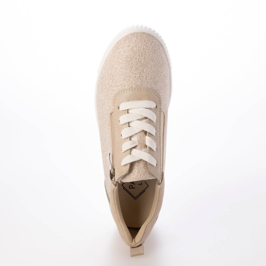 パータム リュクス PARTAM LUXE キラキラレースアップシューズ