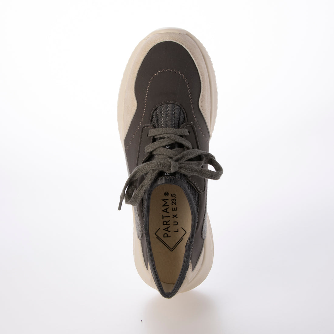 パータム リュクス PARTAM LUXE パッチワークレースアップシューズ
