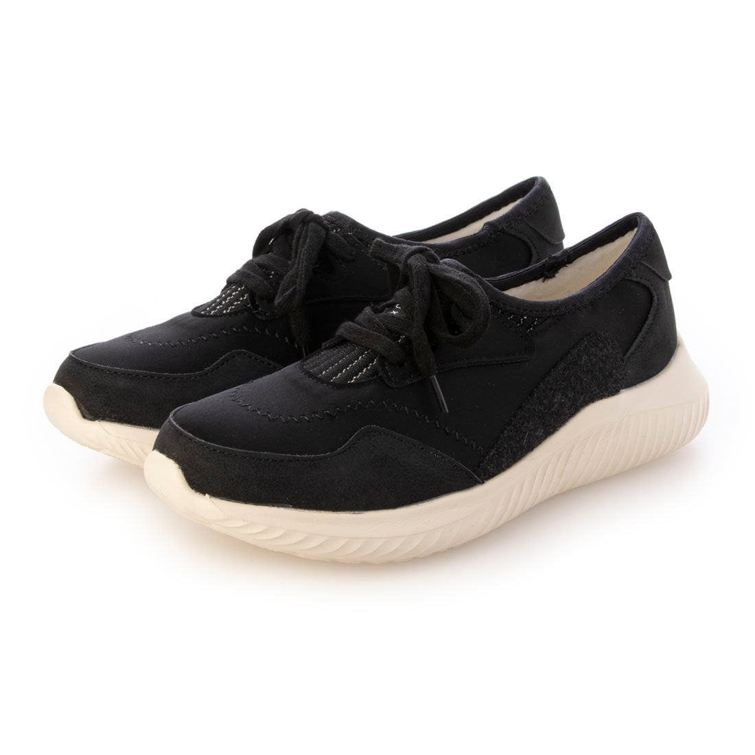 パータム リュクス PARTAM LUXE パッチワークレースアップシューズ