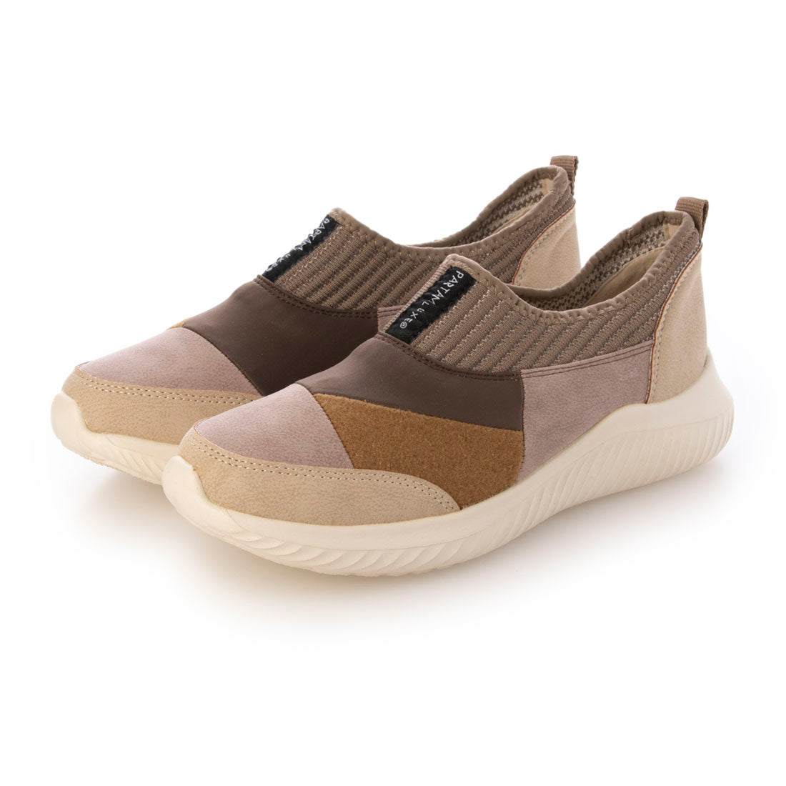 パータム リュクス PARTAM LUXE パッチワークシューズ,OAK