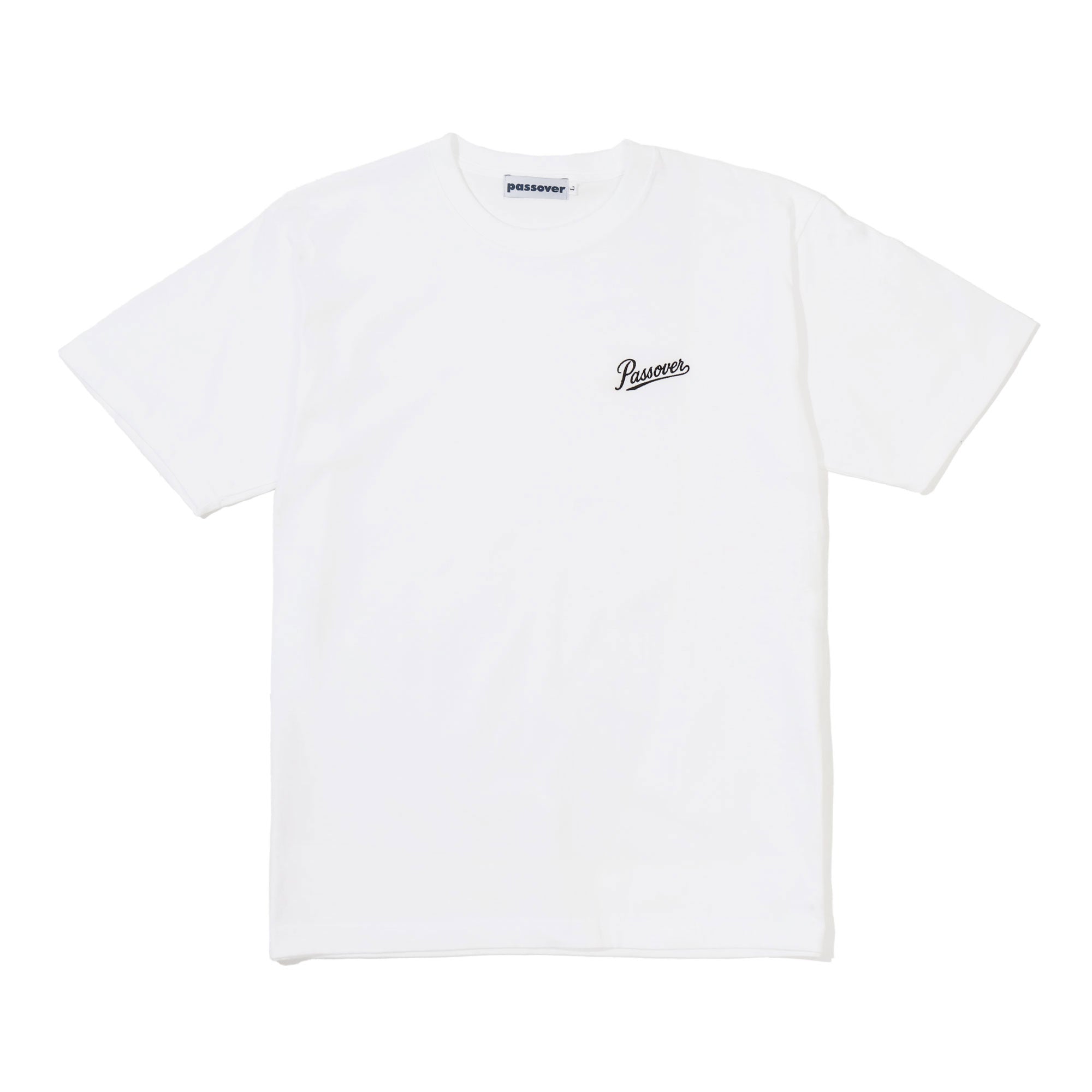 パスオーバー PASSOVER EMB TEE （WHITE/BLACK） WHITE/BLACK