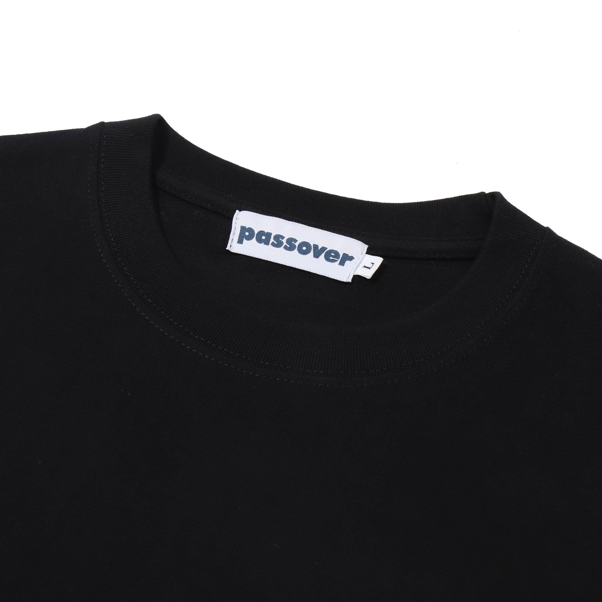 パスオーバー PASSOVER EMB TEE （BLACK/GREY） BLACK/GREY