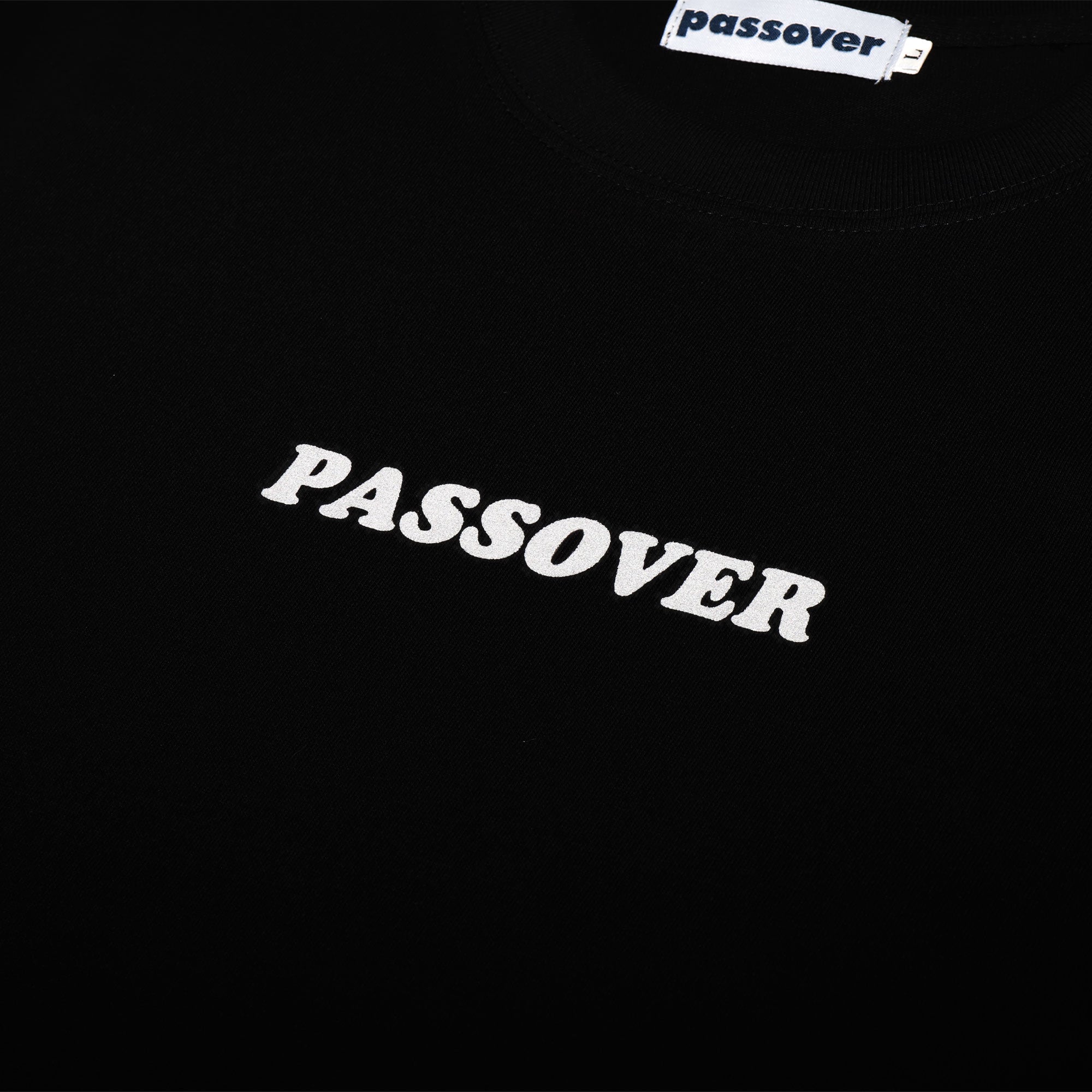 パスオーバー PASSOVER FRONT TEE （BLACK/REFLECT） BLACK/REFLECT