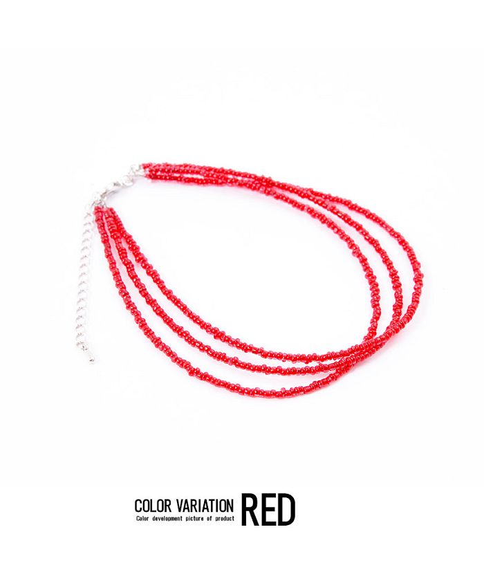 キャバリア CavariA CavariA【キャバリア】トリプルビーズアンクレット