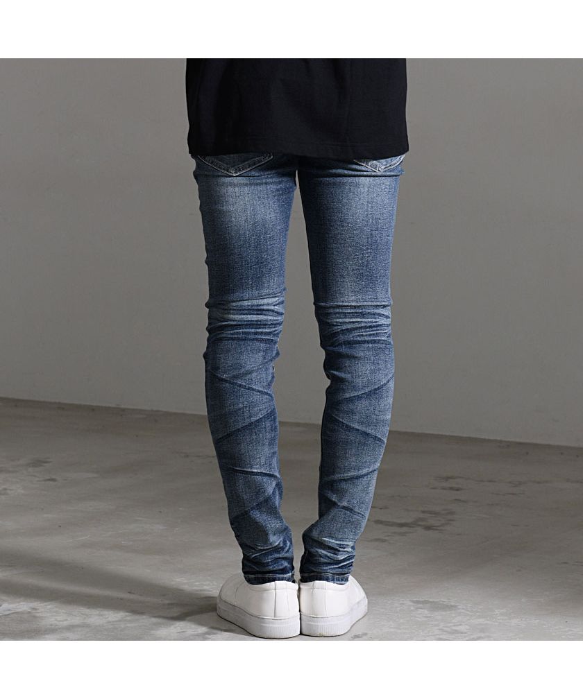 キャバリア CavariA CavariA リペア加工スキニーデニムパンツ