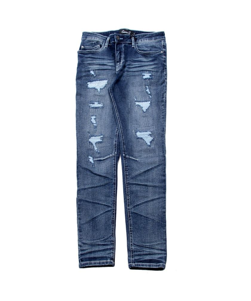 キャバリア CavariA CavariA リペア加工スキニーデニムパンツ