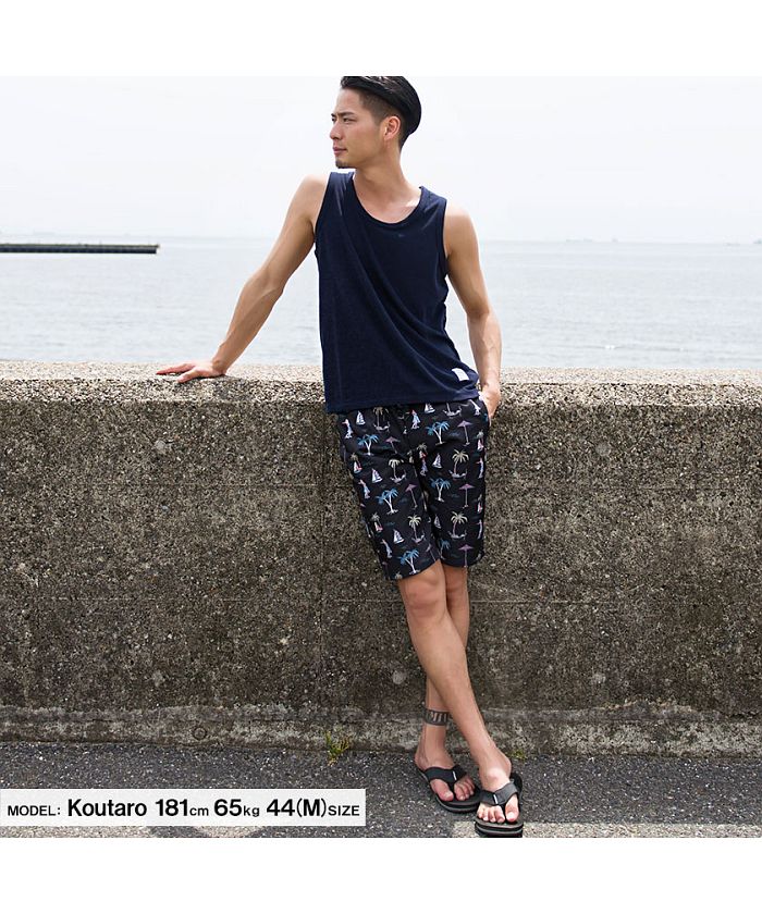 キャバリア CavariA CavariA【キャバリア】水陸両用デザインプリントショートパンツ【返品不可商品】