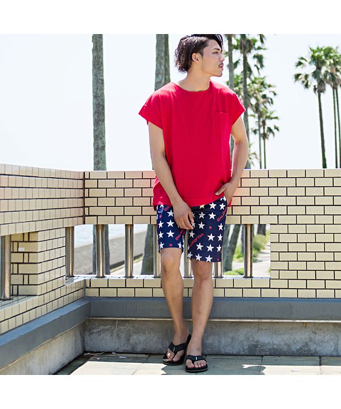 キャバリア CavariA CavariA【キャバリア】水陸両用デザインプリントショートパンツ【返品不可商品】