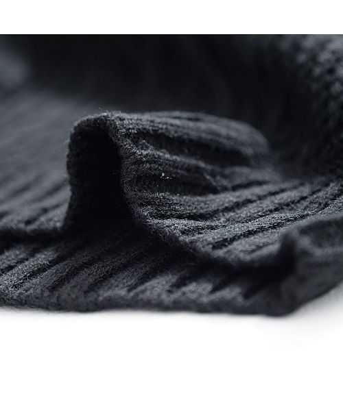 キャバリア CavariA CavariA【キャバリア】ケーブル編み切替ボトルネック長袖ニットソー