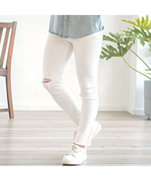 キャバリア CavariA CavariA ダメージ加工入りスーパーストレッチスキニーパンツ