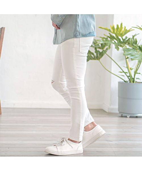 キャバリア CavariA CavariA ダメージ加工入りスーパーストレッチスキニーパンツ
