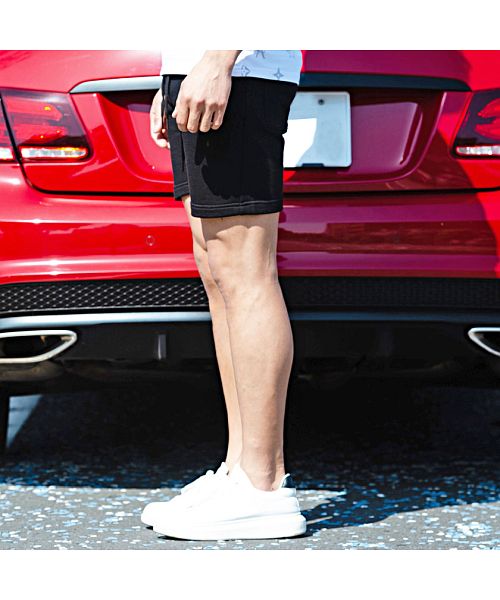 キャバリア CavariA CavariA ストレッチ裏毛スウェットショーツ ハーフパンツ メンズ ショーツ ショートパンツ ボトムス スウェット スエット スウェットパンツ スリム 細身