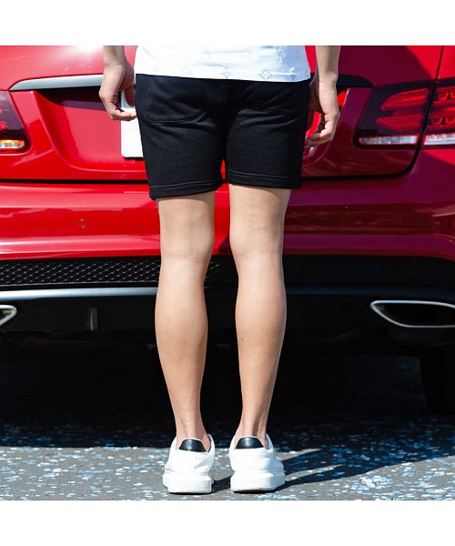 キャバリア CavariA CavariA ストレッチ裏毛スウェットショーツ ハーフパンツ メンズ ショーツ ショートパンツ ボトムス スウェット スエット スウェットパンツ スリム 細身